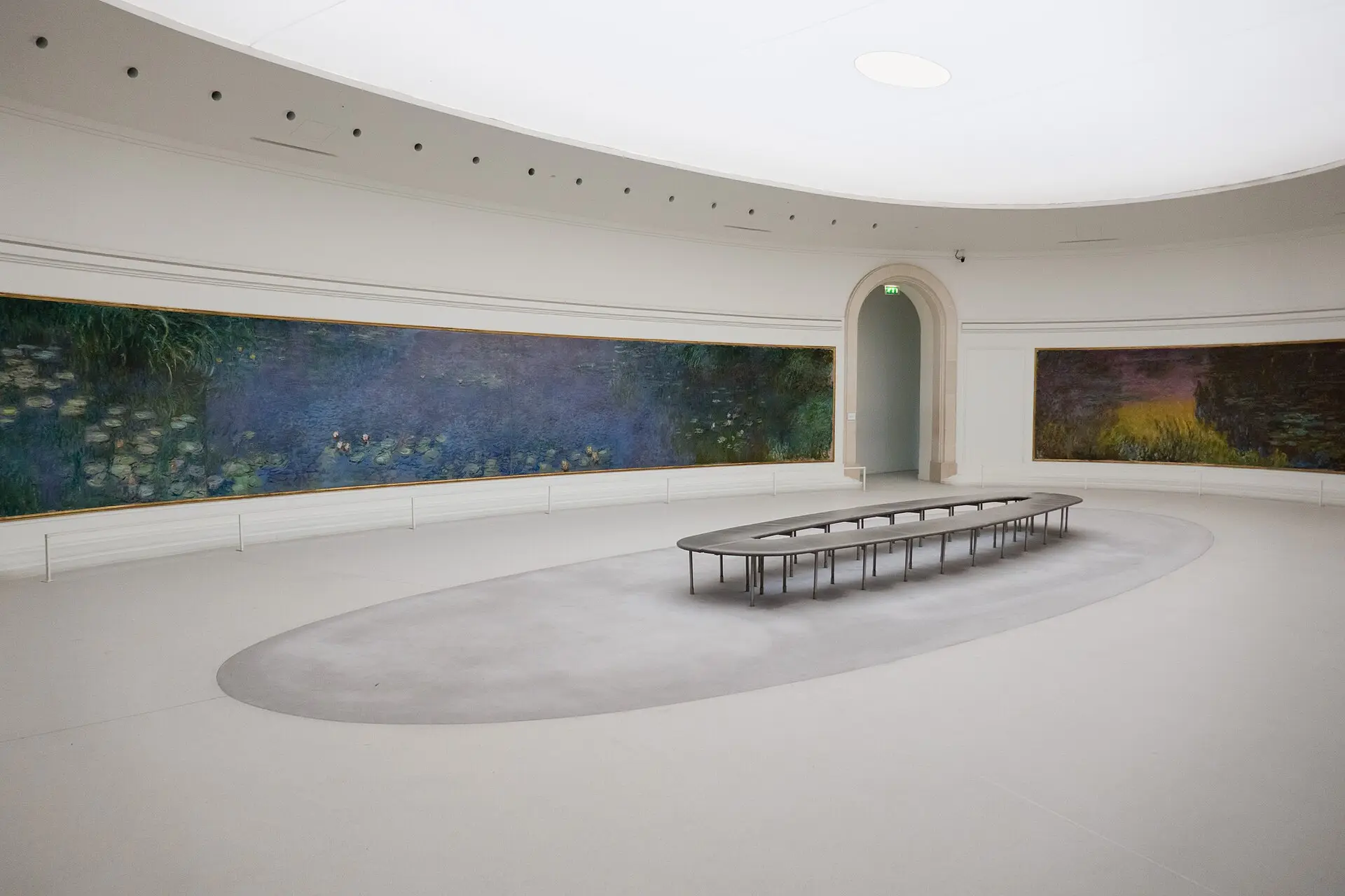 橘園美術館橢圓展廳,莫內睡蓮環形巨作圍繞觀眾